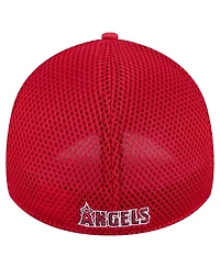New Era Men's Red Los Angeles Angels Subtle Camo 39THIRTY Flex Hat