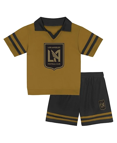 Outerstuff Toddler 2-Piece Gold Lafc Charming Dude Top and Shorts Set