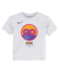 Nike Toddler White Colorado Rockies 2025 City Connect Logo T-Shirt