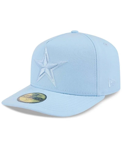 New Era Men's Light Blue Dallas Cowboys Color Pack A-Frame 59FIFTY Fitted Hat