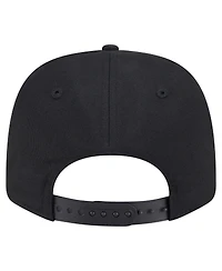 New Era Men's Black Colorado Rockies Circle Patch 9SEVENTY Stretch-Snap Hat