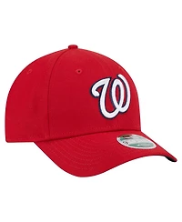 New Era Big Boys and Girls Red Washington Nationals Player Replica 9FORTY Adjustable Hat