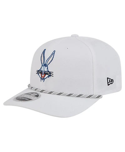 New Era Men's Bugs Bunny White Looney Tunes Rope 9SEVENTY Stretch-Snap Adjustable Hat