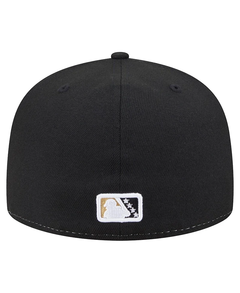 New Era Men's White/Black Rome Emperors Authentic Collection 59FIFTY Fitted Hat