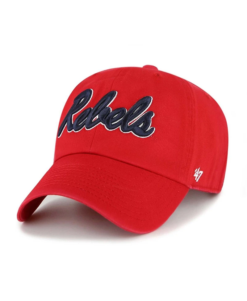 '47 Brand Men's Red Ole Miss Rebels Clean Up Adjustable Hat