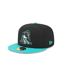 New Era Men's Black Bowie Baysox Theme Nights 59FIFTY Fitted Hat