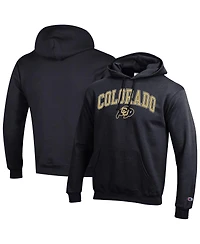 Champion Men's Black Colorado Buffaloes Arched Logo Fleece Pullover Hoodie