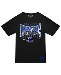 Mitchell & Ness Men's Black Orlando Magic Worldwide Collection Glow Up T-Shirt