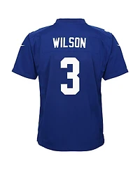Nike Big Boys and Girls Russell Wilson Royal New York Giants Game Jersey
