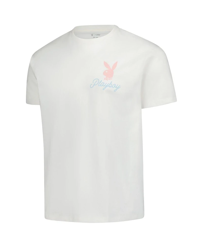 Lids Men's White Playboy Follow The Rabbit T-Shirt