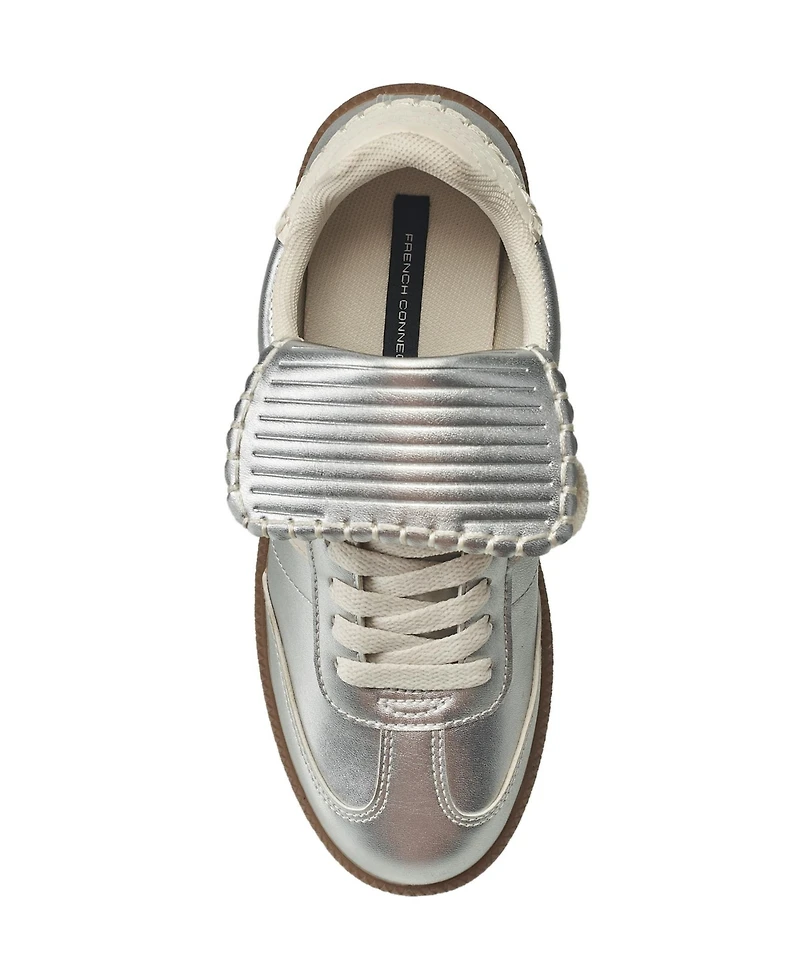 French Connection Women's Over Sized Tounge Amile Sneaker