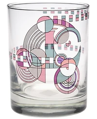 Frank Lloyd Wright Hoffman Rug Double Old Fashioned Glasses, Set of 4