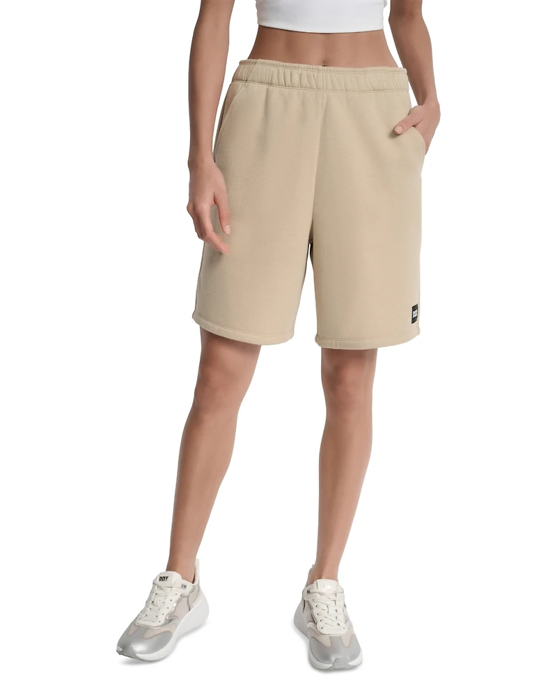 Dkny Sport Women's Relaxed-Fit Vented Bermuda Shorts