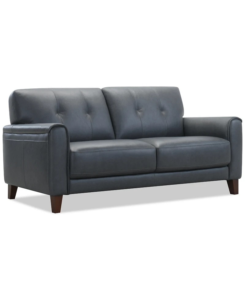 Ashlinn 82" 2 Seat Leather Sofa, Exclusively at Macy's