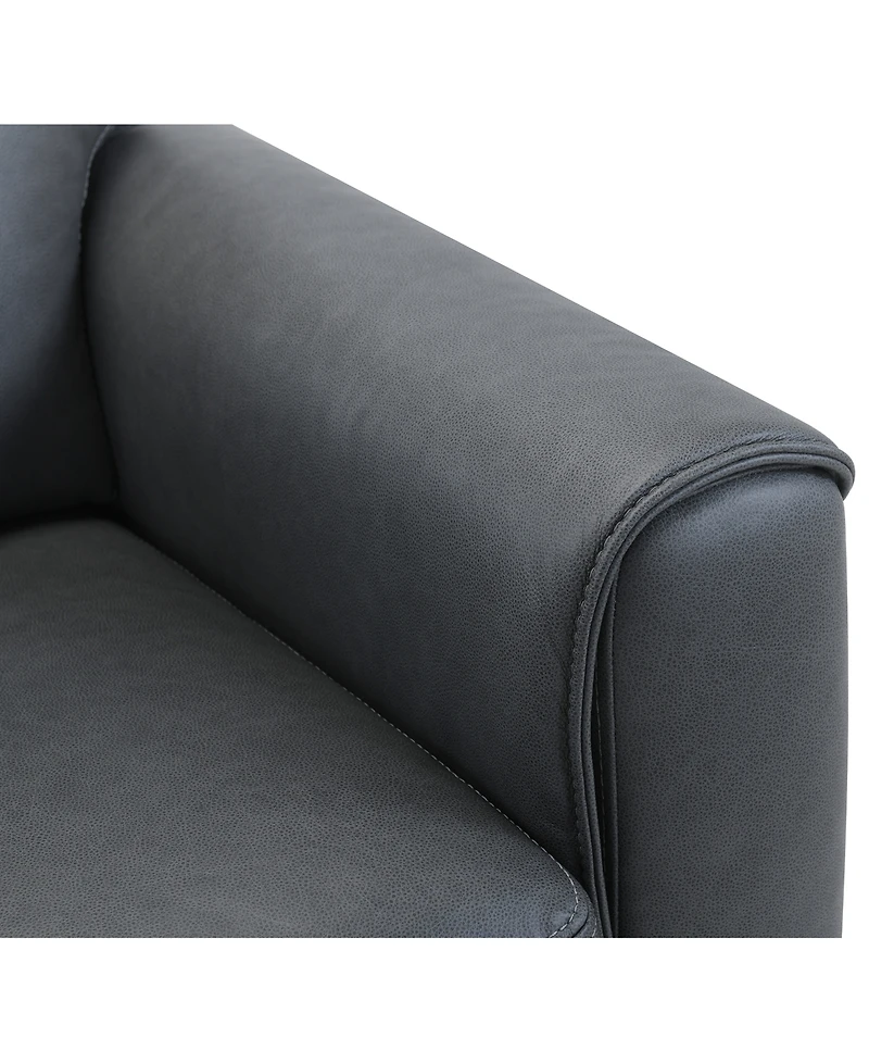 Ashlinn 84" 3 Seat Leather Sofa, Exclusively at Macy's