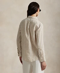 Polo Ralph Lauren Women's Classic-Fit Striped Linen Shirt