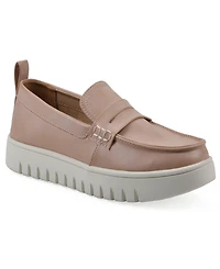 White Mountain Women's Nonna Round Toe Penny Loafers