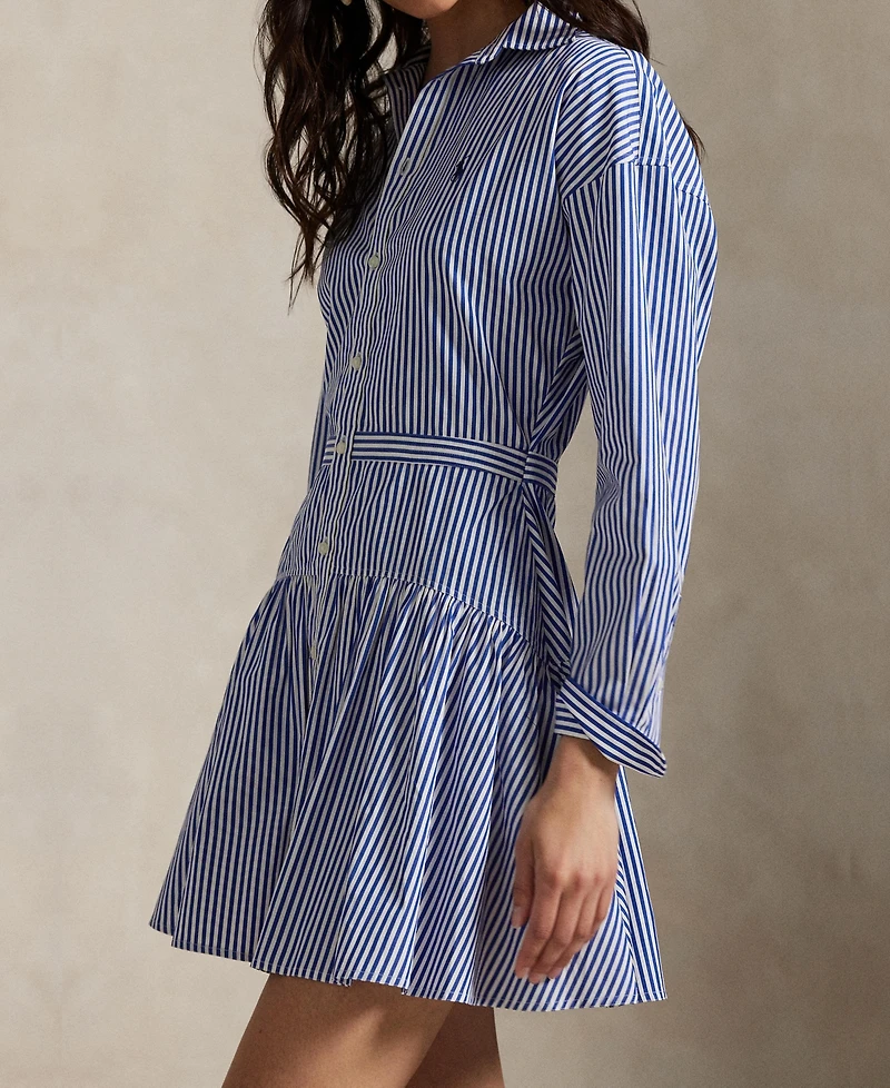 Polo Ralph Lauren Women's Striped Cotton Paneled Shirtdress