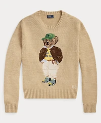 Polo Ralph Lauren Women's Bear Cotton Crewneck Sweater