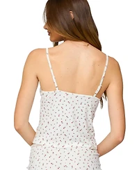 Edikted Women's Viola Floral Lacey Tank Top