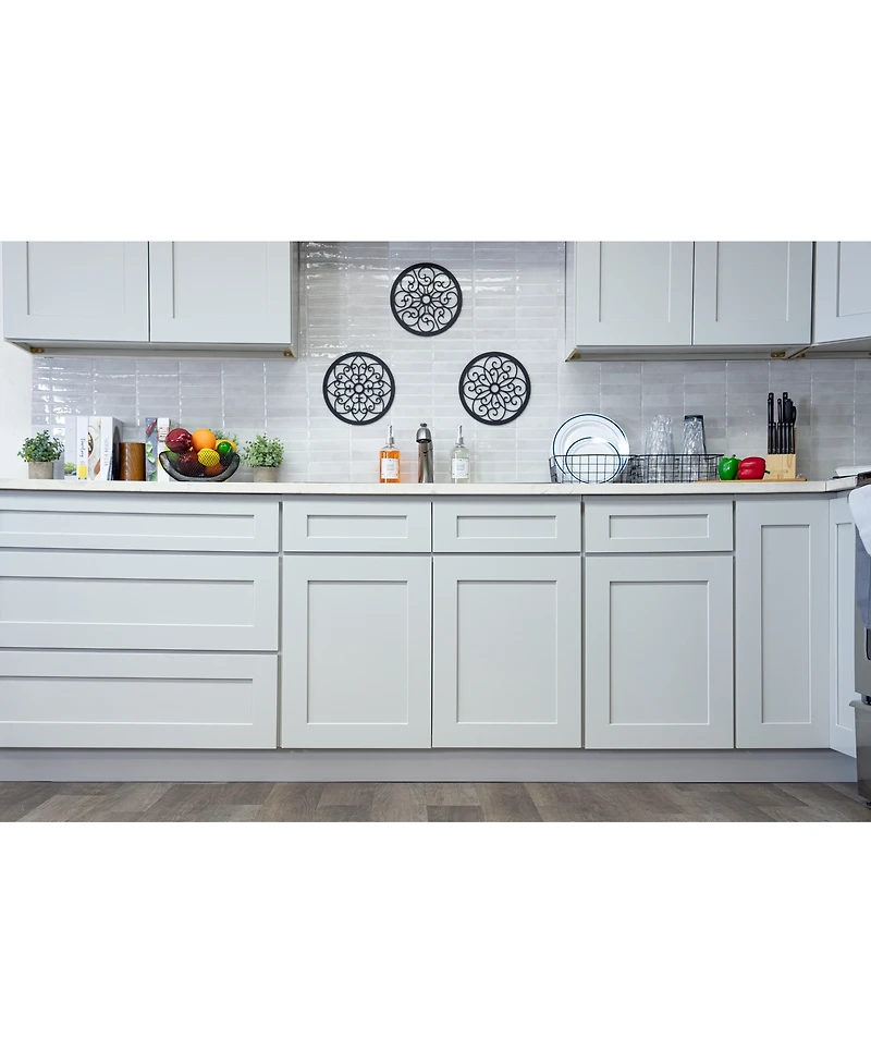 Casainc W12" X H34.5" D24" Kitchen Cabinet Floor Base With 3 Drawers