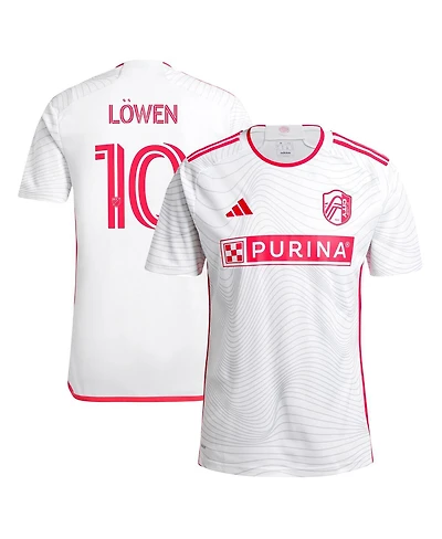 Adidas Men's Eduard Lowen White St. Louis City Sc 2024 The Confluence Kit Replica Player Jersey