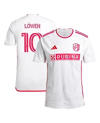 Adidas Men's Eduard Lowen White St. Louis City Sc 2024 The Confluence Kit Replica Player Jersey