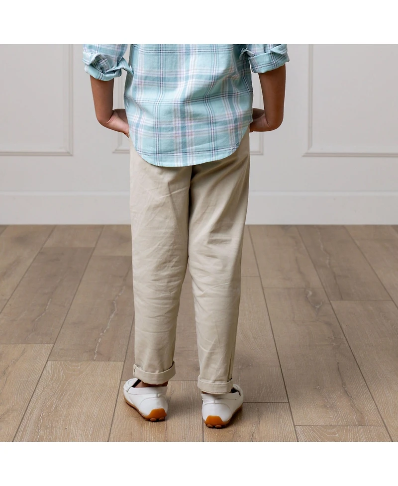 Hope & Henry Little and Big Boys' Organic Skinny Stretch Twill Chino Pant