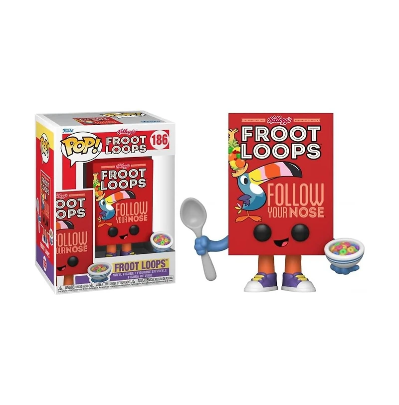 Kelloggs Funko Pop Vinyl Figure | Froot Loops Cereal Box