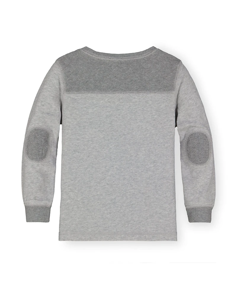 Hope & Henry Baby Boys Long Sleeve Quilted Henley Tee