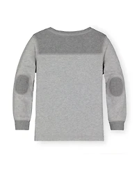 Hope & Henry Baby Boys Long Sleeve Quilted Henley Tee