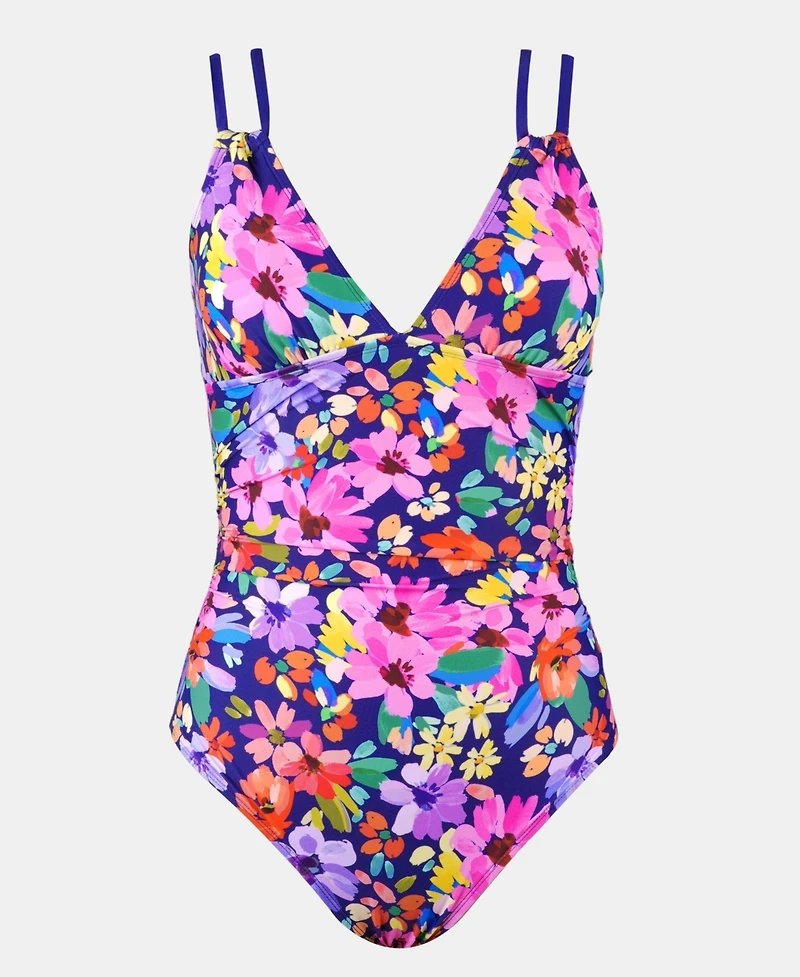 Cupshe Women's Ditsy & Petals Tummy Control One-Piece