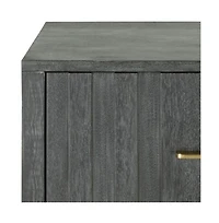Low One Drawer Nightstand for Bedroom Small Bedside Table with Storage