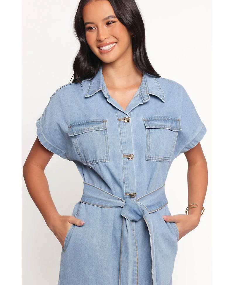 Petal and Pup Women's Griffin Shirt Maxi Dress