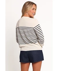 Petal and Pup Women's Gavi Button Front Striped Cardigan