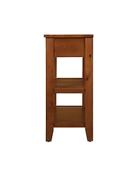 Streamdale Mid-Century Style Solid Wood Console Table with Storage