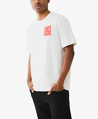 True Religion Men's Short Sleeve Dove Puff T-Shirt