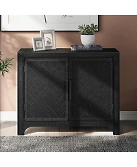 Streamdale 40" Modern Cabinets Unique Doors & Adjustable Shelves