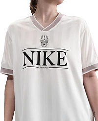 Nike Sportswear Women's Logo V-Neck Short-Sleeve Jersey Top