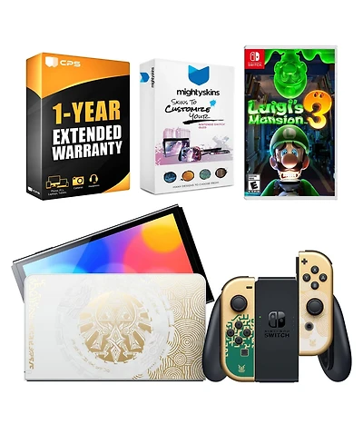 Nintendo Switch Oled Legend of Zelda: Tears of the Kingdom Edition with Luigi's Mansion 3
