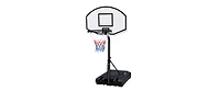 Portable Basketball Hoop System ,4.76-10ft Height Adjustable for Youth Adults Led lights