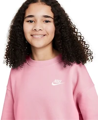 Nike Big Girls Sportswear Club Fleece Oversized-Fit Sweatshirt