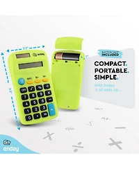 Calculator Pink, Basic Small Solar and Battery Operated, Large Display Four Function, Auto Powered Handheld School Kids, 1 Pk –