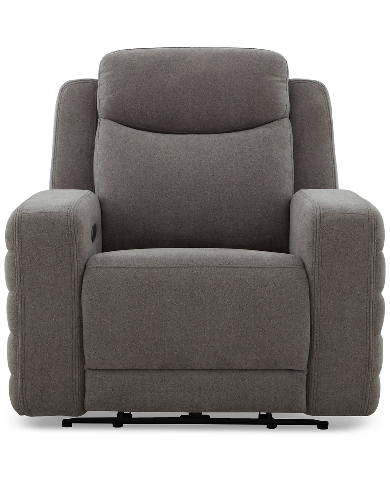 Kristyan Fabric Power Recliner with Headrest Zero Wall & Heat Massage, Exclusively at Macy's