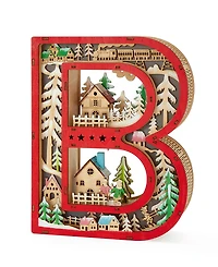 Giftcraft Led Wood Monogram Letter Decor