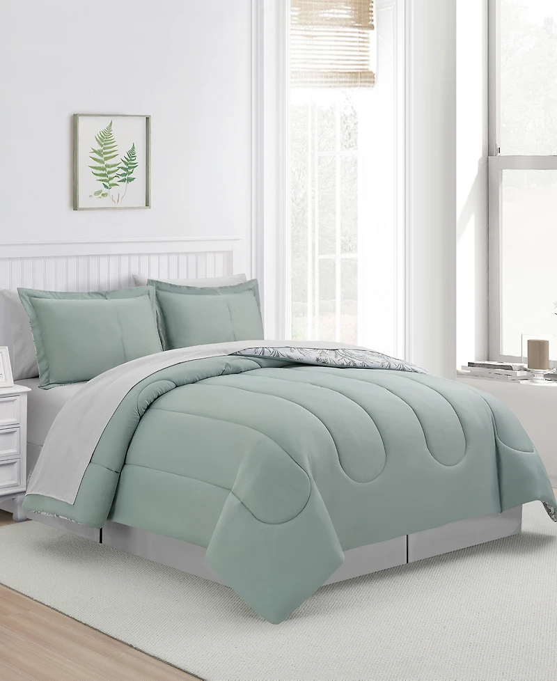 Sunham Naples Floral 8-Pc. Comforter Sets
