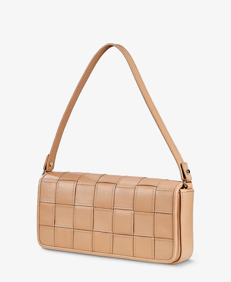 GiGi New York Juliette Handwoven Leather Small Shoulder Bag