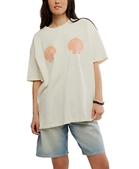 Free People Women's Shell Graphic Cotton Short-Sleeve T-Shirt