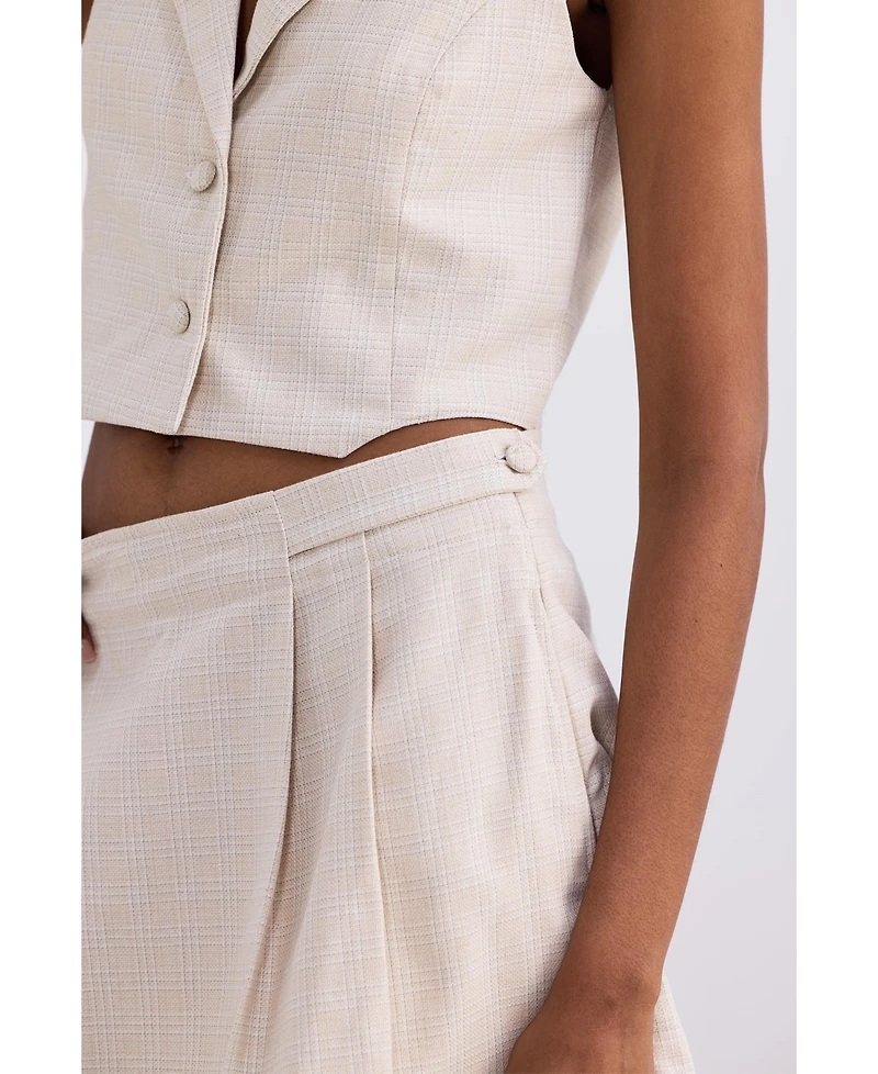 Reistor Women's Cotton Tweed Skort