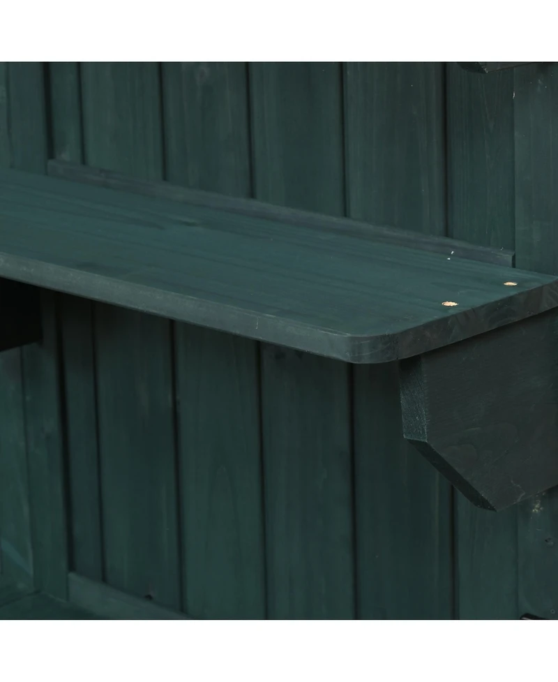 Forest Potting Bench with Hutch